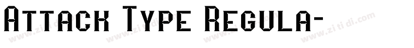 Attack Type Regula字体转换